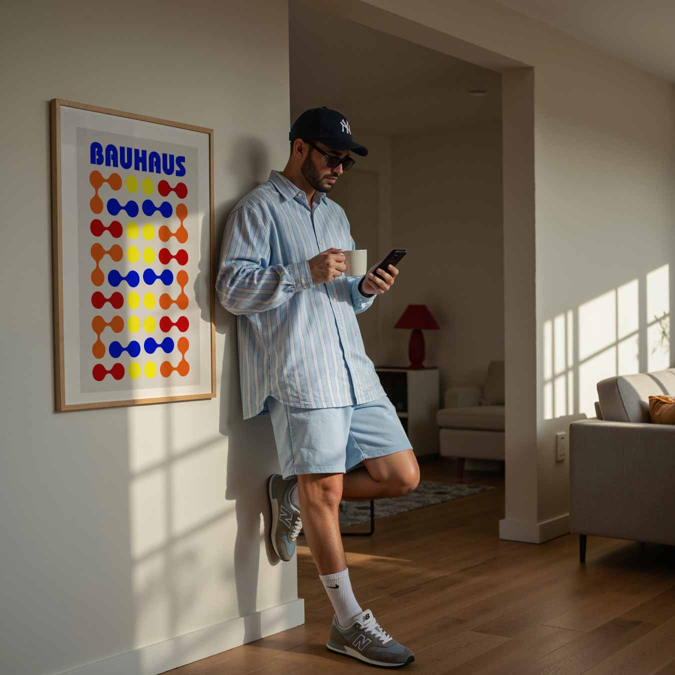 Bauhaus Geometrisch Patroon Poster-WallArtistic