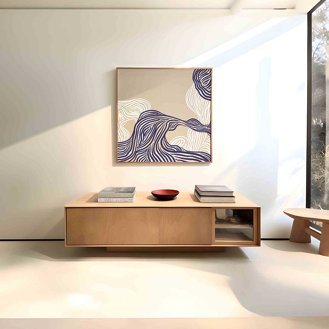 Golvende lijnen Poster