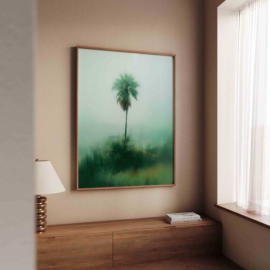 Eenzame palmboom Poster