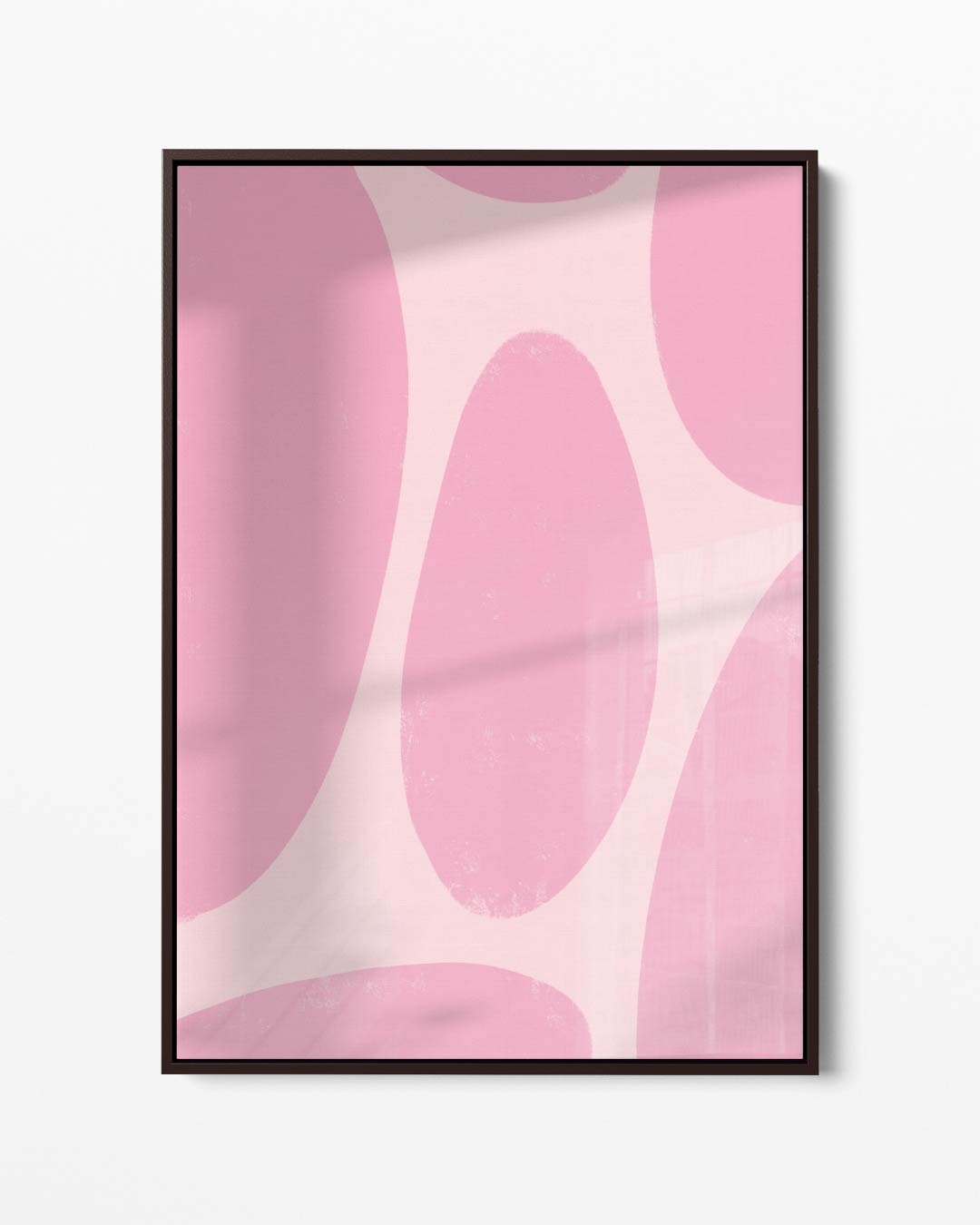 Speelse Roze Abstractie Kunstwerk-canvas-dibond-plexiglas-wanddecoratie-WallArtistic