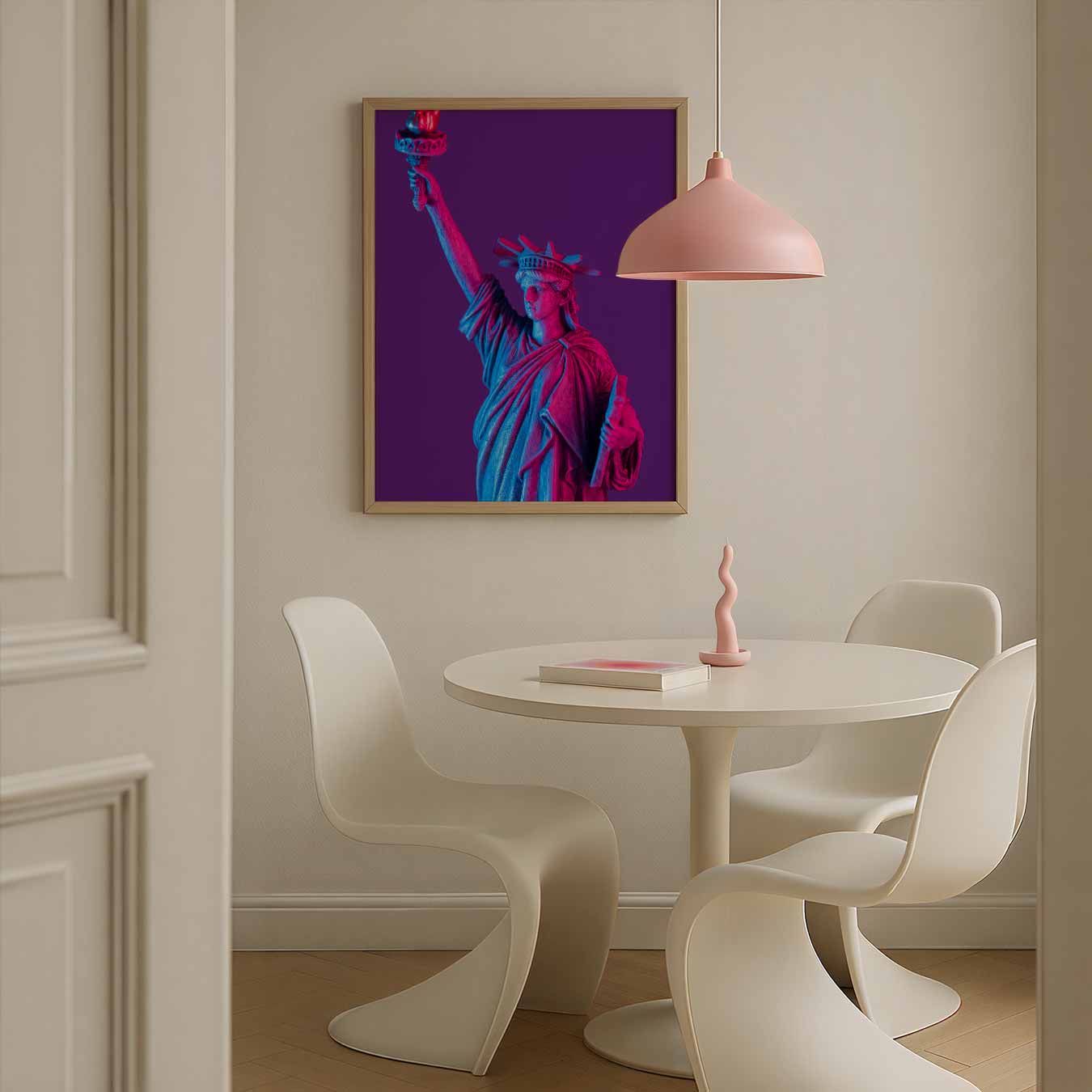 Vrijheidsbeeld in Neon Poster