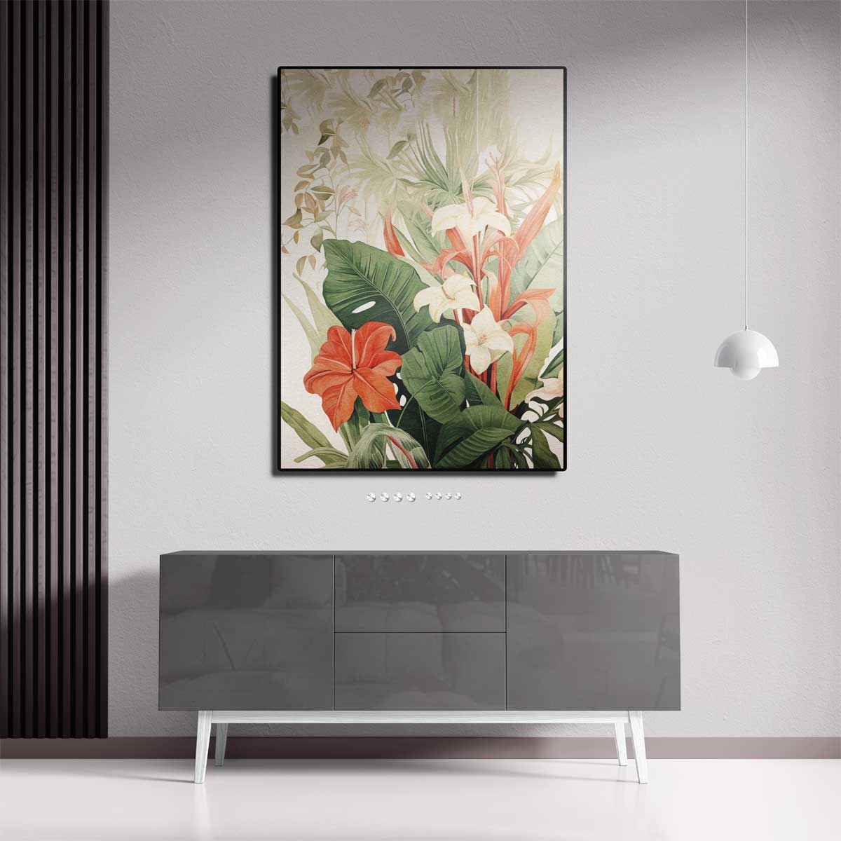Tropische Bloemenpracht Kunstwerk-canvas-dibond-plexiglas-wanddecoratie-WallArtistic