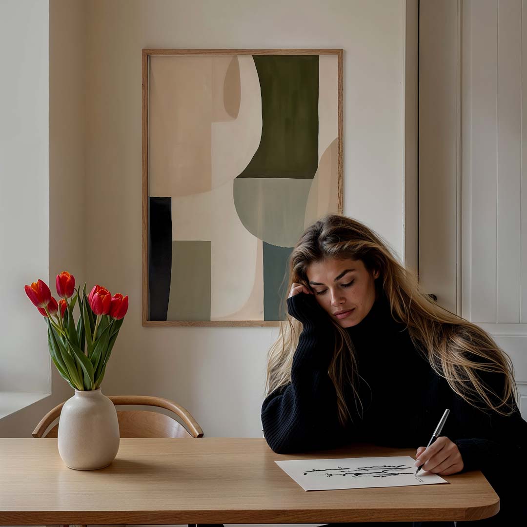 Moderne Abstracte Kunstposter-WallArtistic