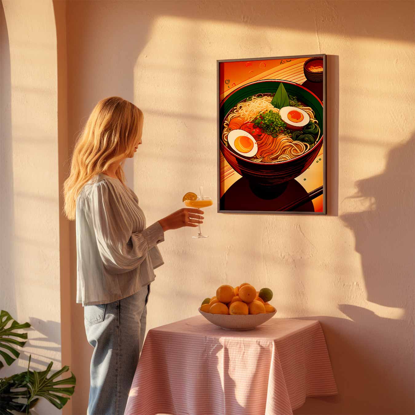Kleurrijke Ramen Fantasie Poster