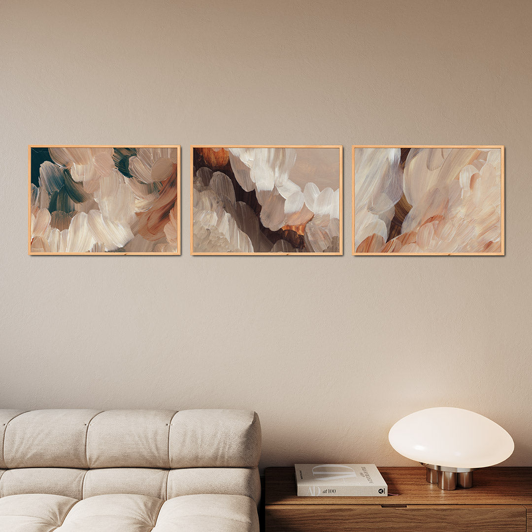 Zachte kleurvlakken Posterset