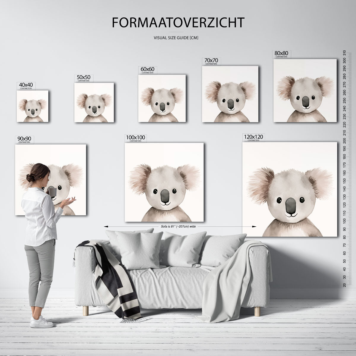 Koala portret Poster