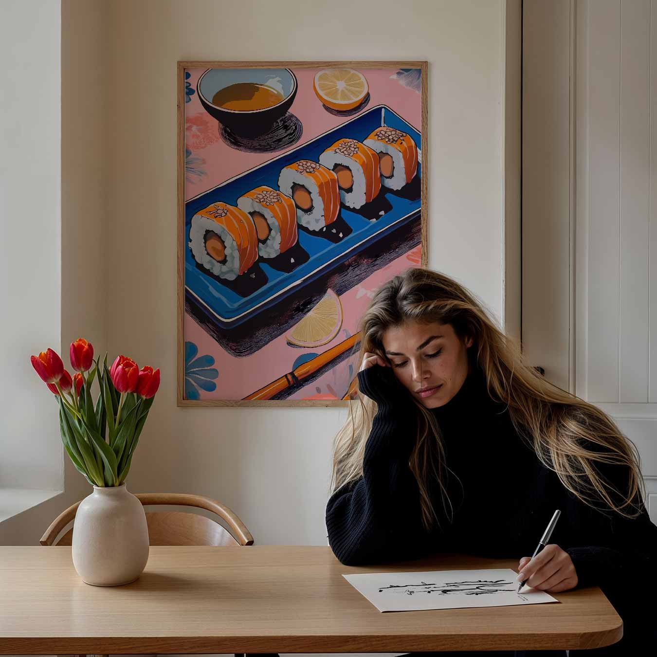 Kleurrijke Sushi Delight Poster-WallArtistic