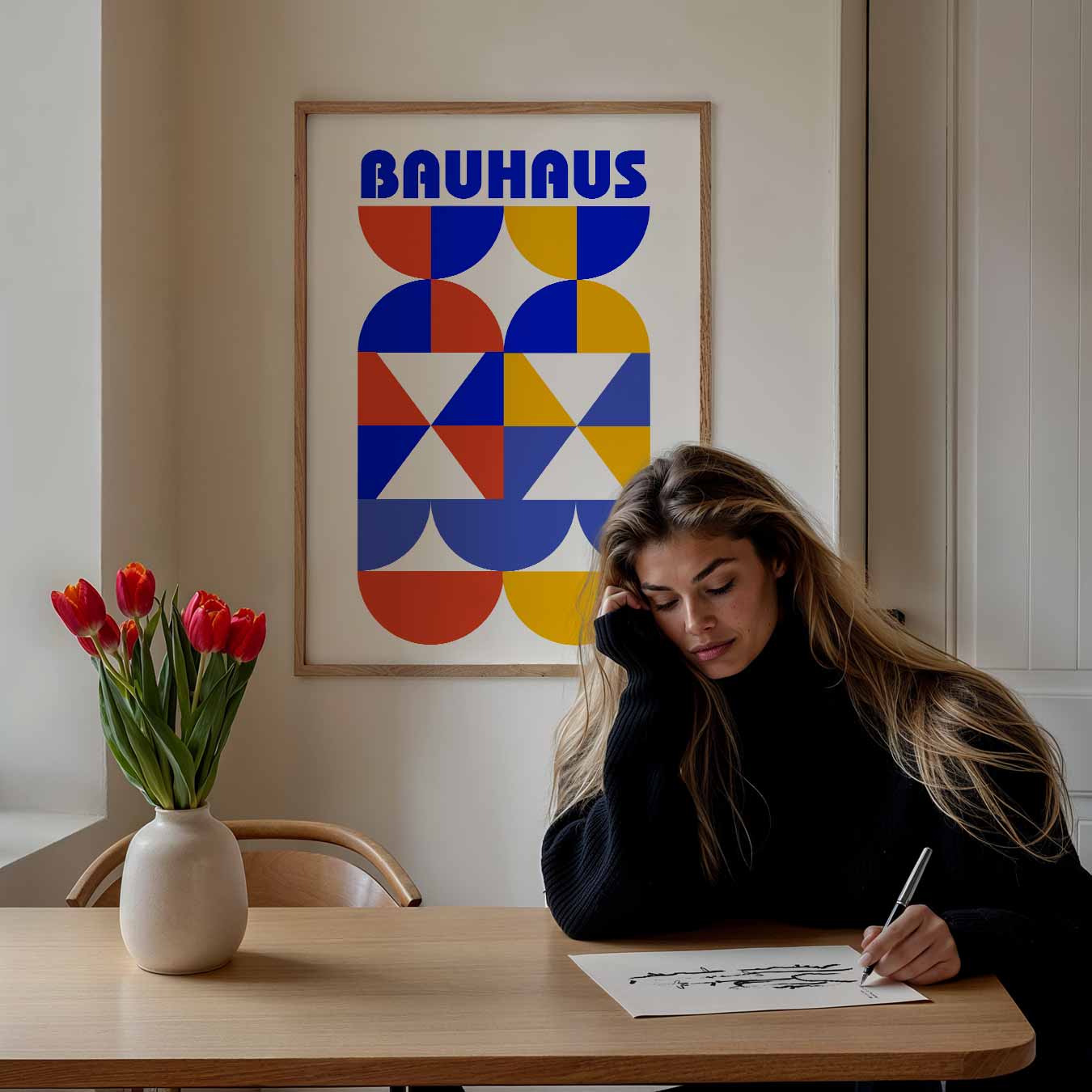 Bauhaus Stijlvolle Geometrie Poster-WallArtistic