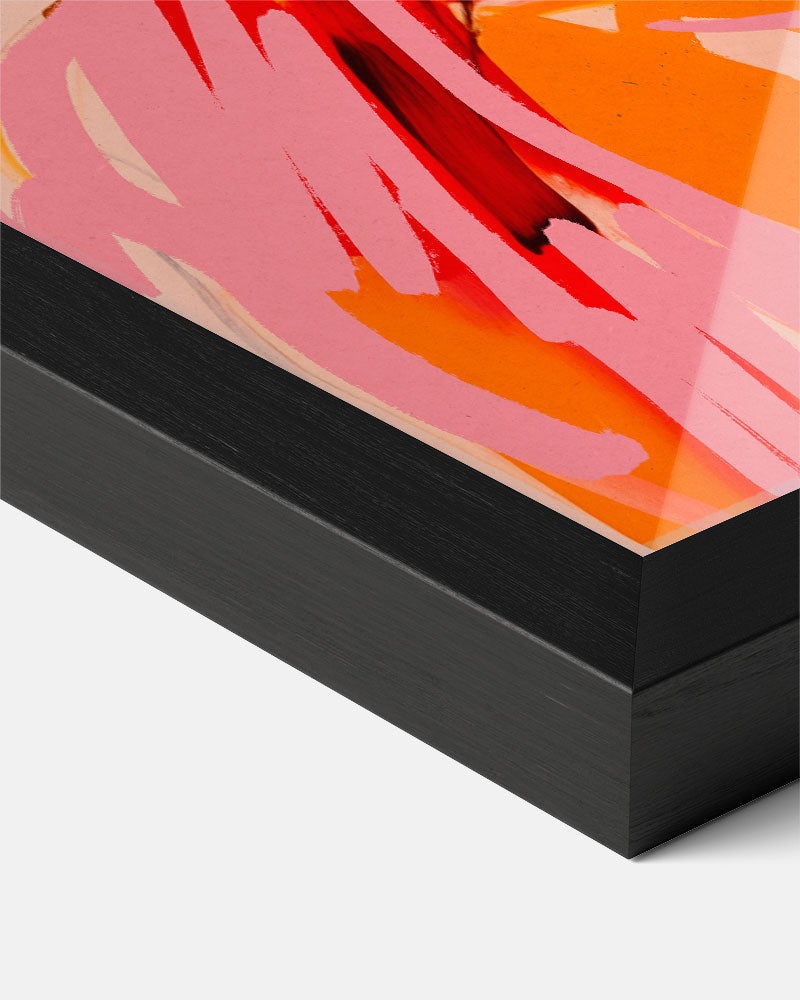 Kleurrijke Abstracte Vrouwelijke Silhouet Poster-WallArtistic