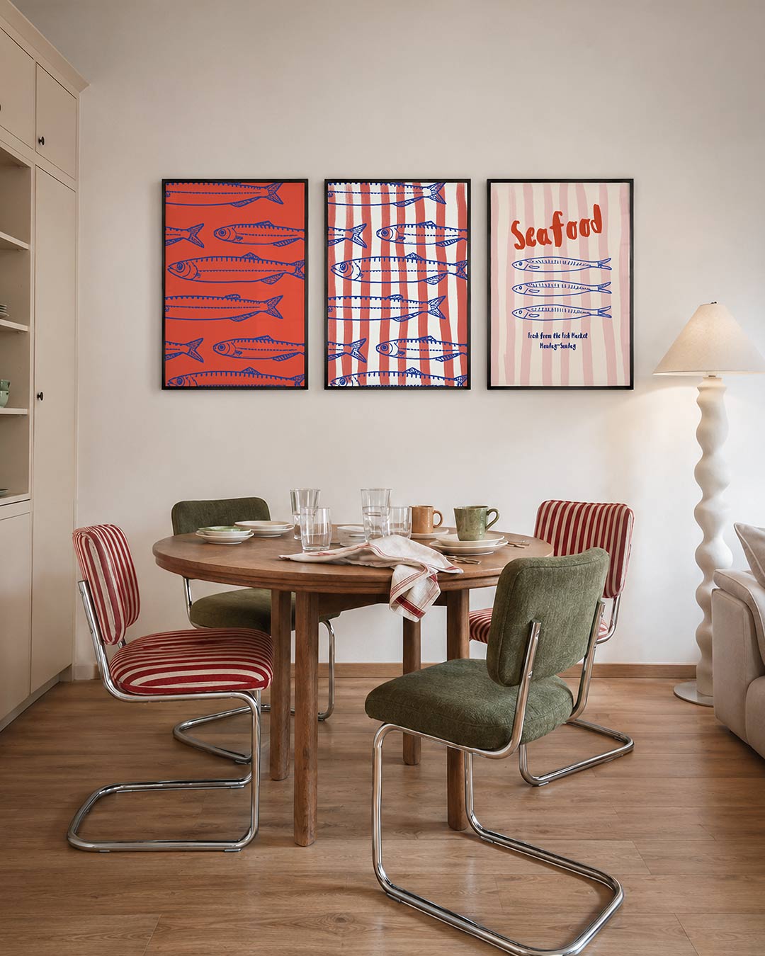 Vissenpatroon Posterset