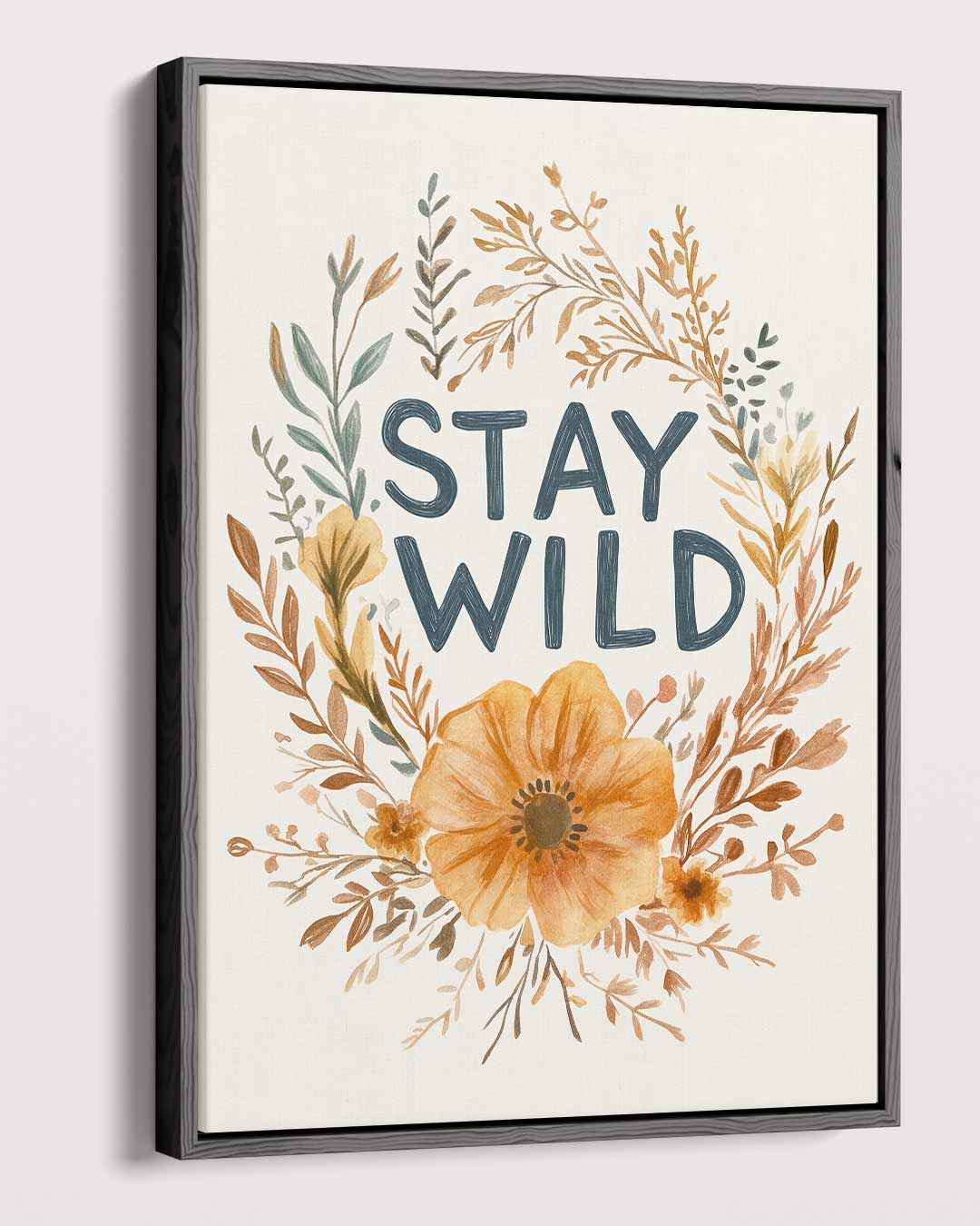 Stay Wild Bloemenkunst Kunstwerk-canvas-dibond-plexiglas-wanddecoratie-WallArtistic