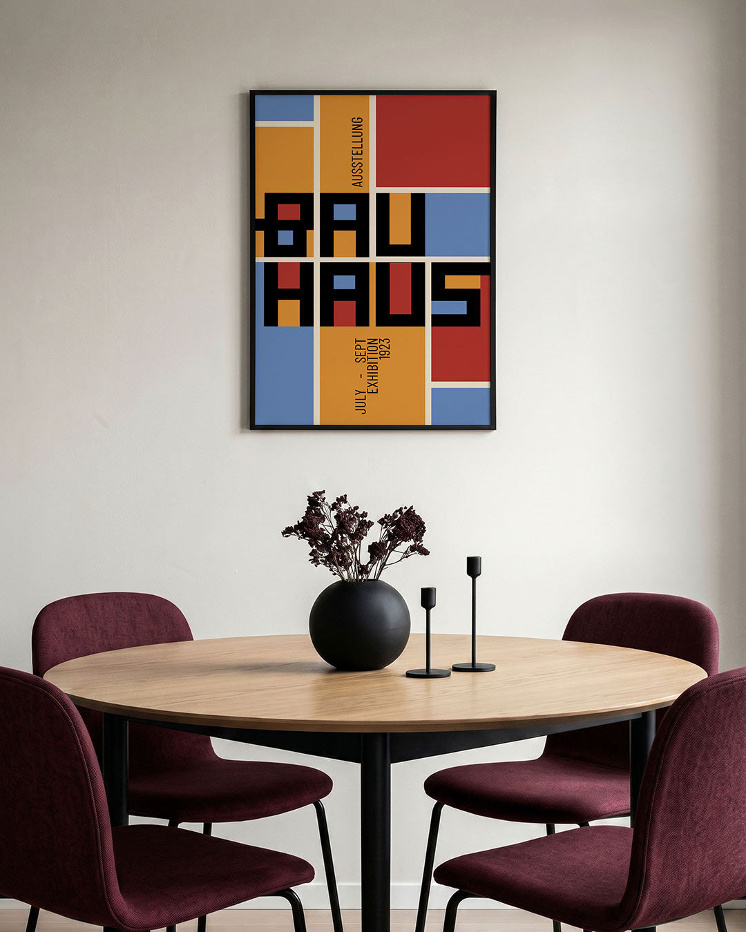 Kleurvlakken en lijnen Poster