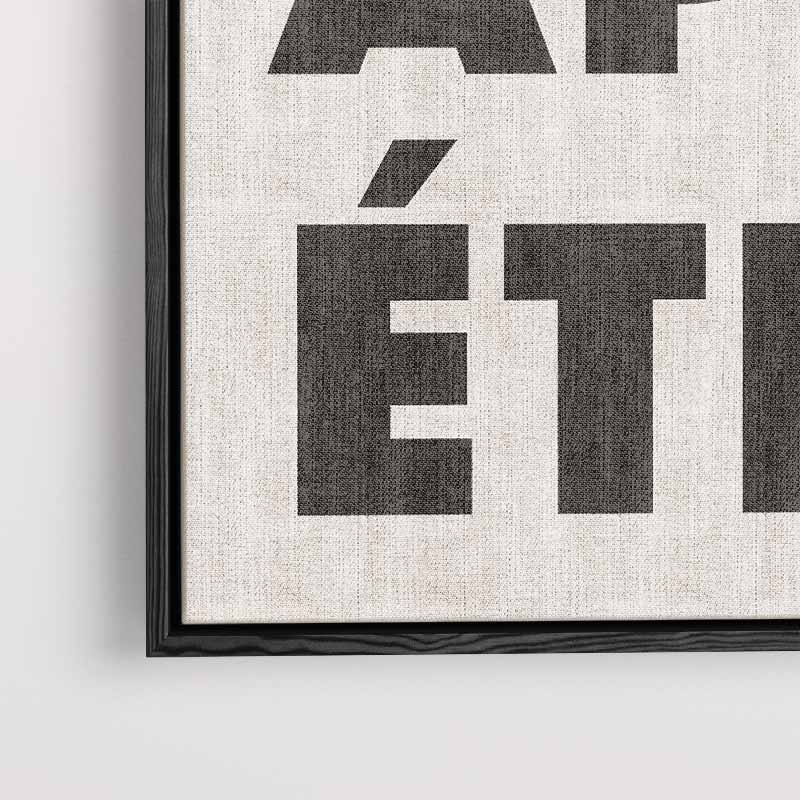 Bon Appétit Typografie Poster