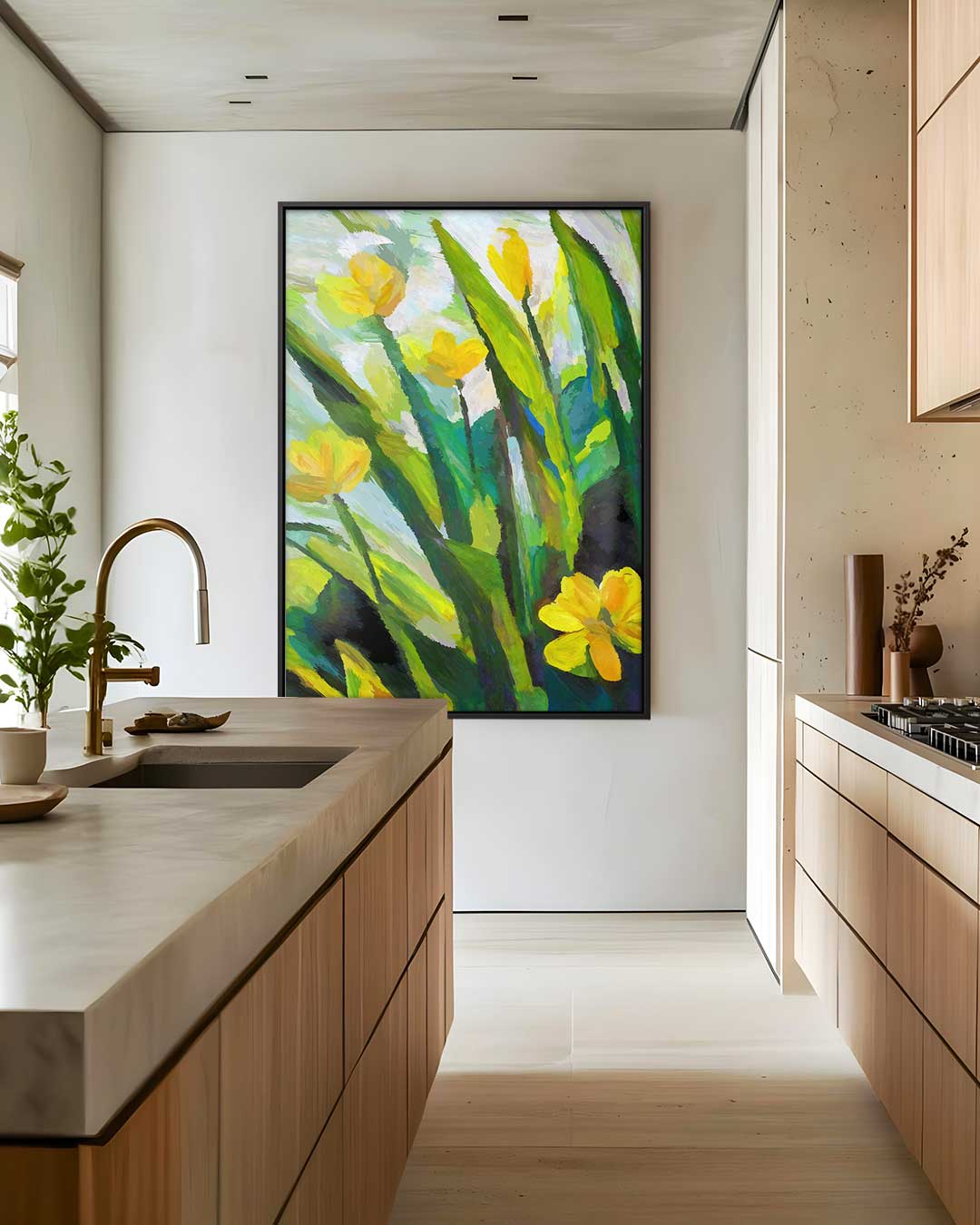 Zonnige Bloemvelden Kunstwerk-canvas-dibond-plexiglas-wanddecoratie-WallArtistic