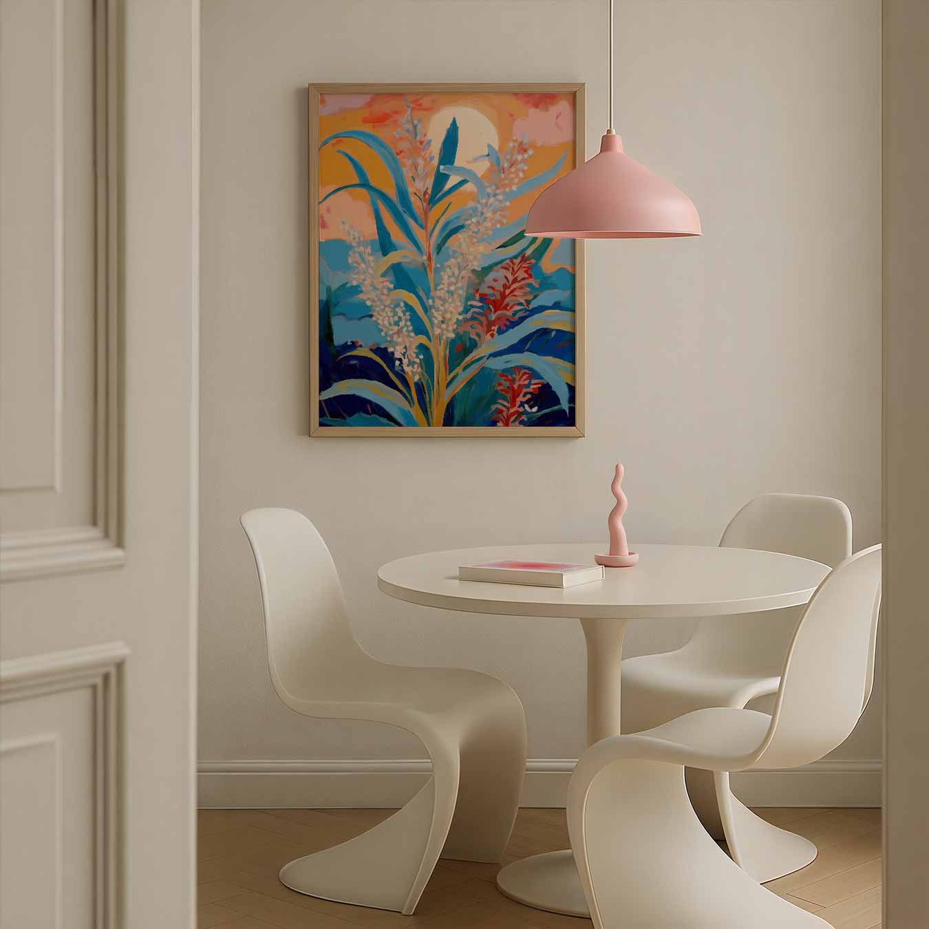 Zonnige Dageraad Botanische Poster-WallArtistic