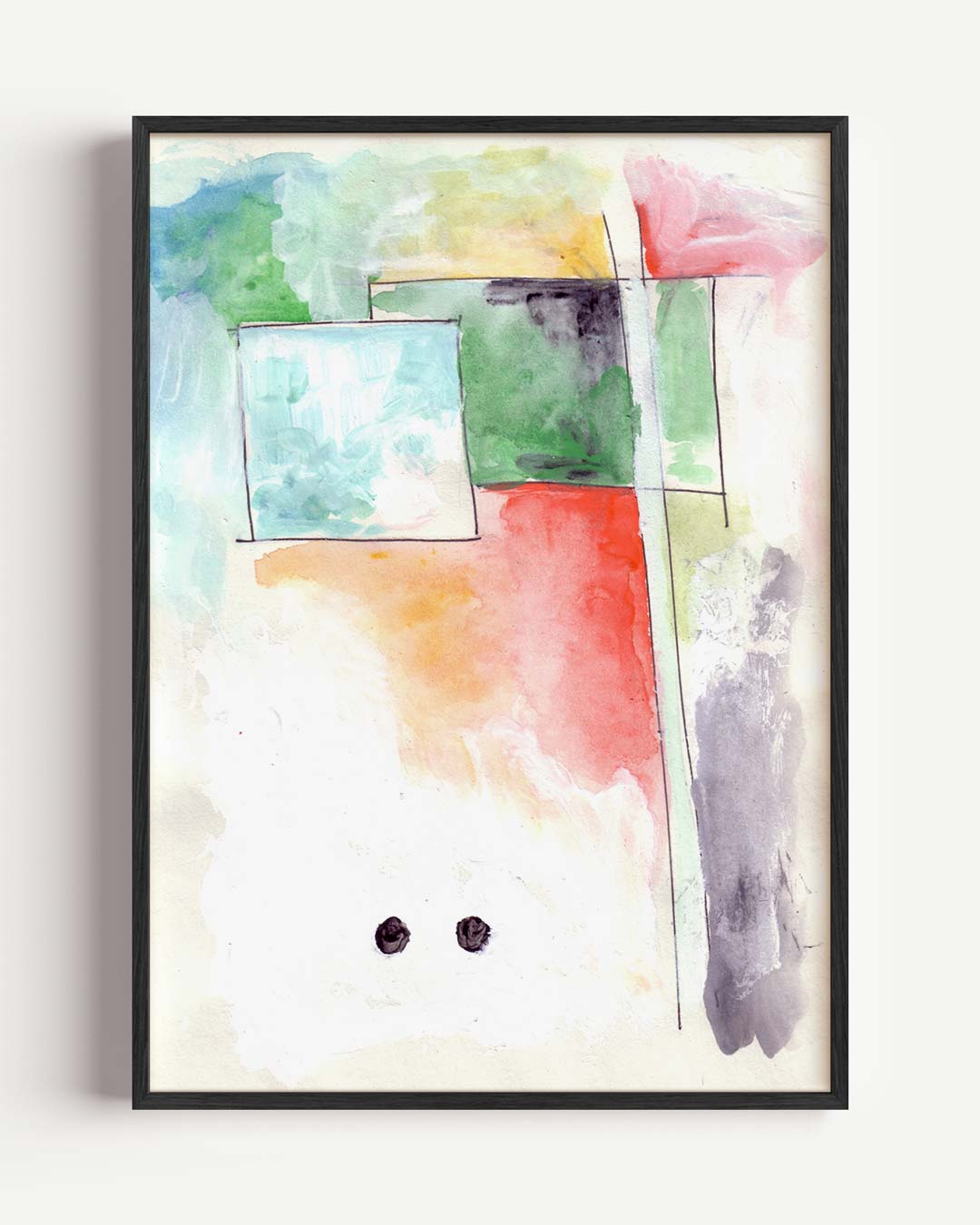 Kleurrijke Abstracte Compositie Poster-WallArtistic