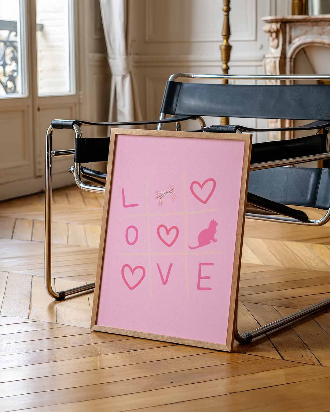 Liefdevolle Tic-Tac-Toe Poster