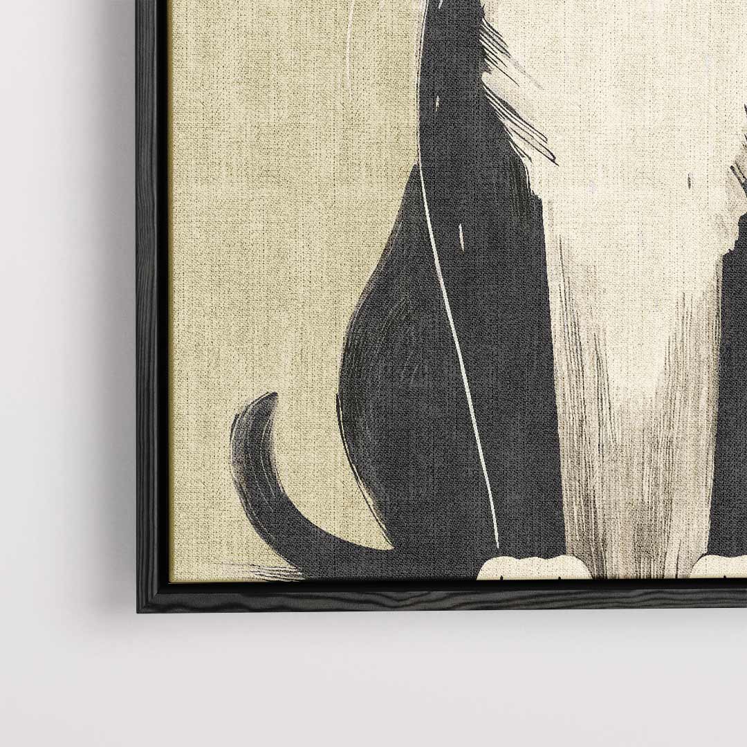 Tijdloze Tuxedo Katkunst Kunstwerk-canvas-dibond-plexiglas-wanddecoratie-WallArtistic