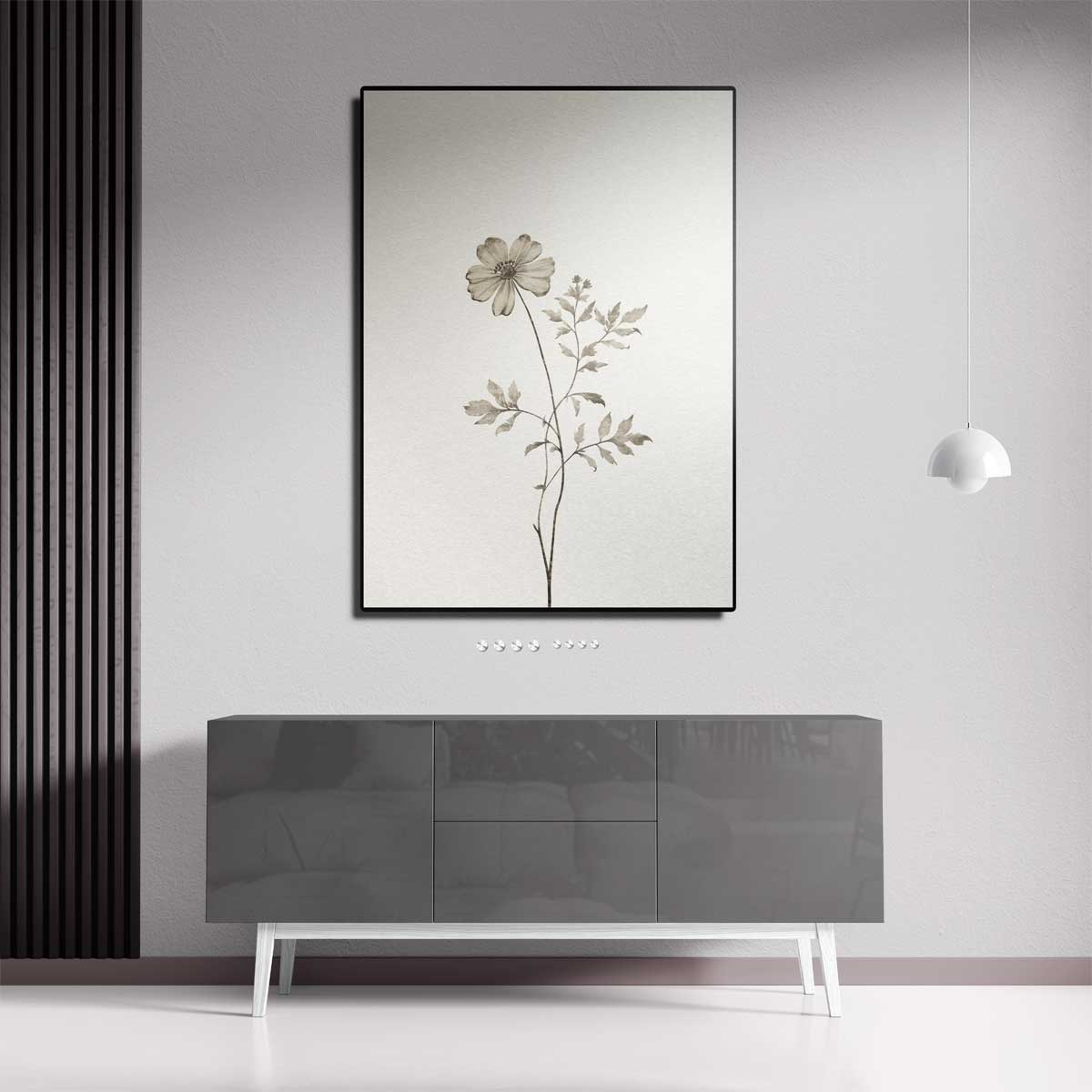 Delicate Bloemenstudie Kunstwerk-canvas-dibond-plexiglas-wanddecoratie-WallArtistic