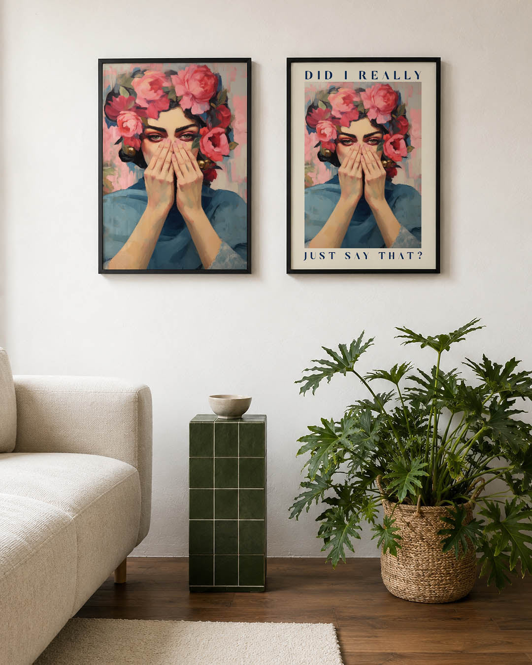 Bloemrijke verhulling Posterset