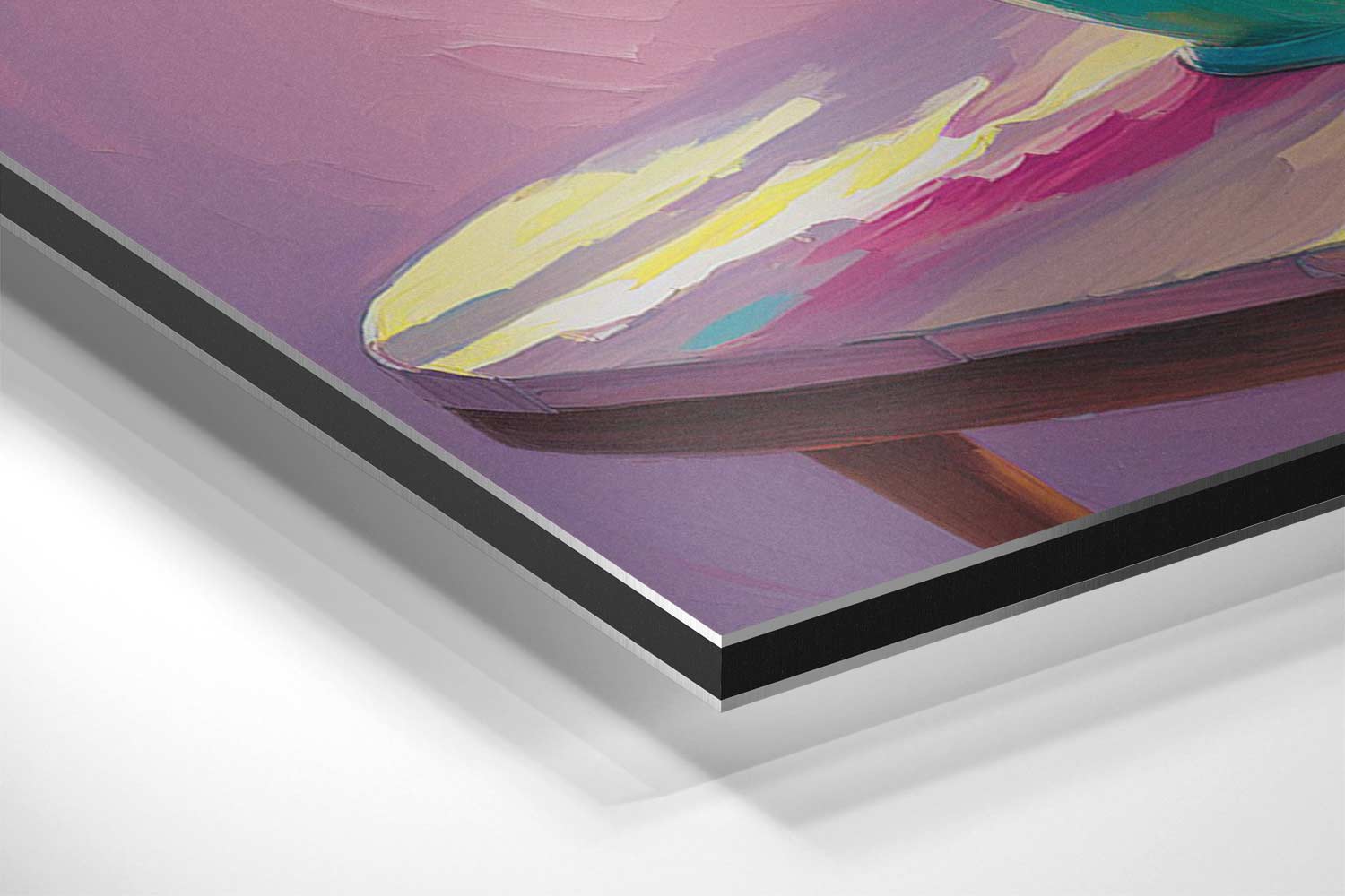 Stralende Zonnebloemen in Vaas Kunstwerk-canvas-dibond-plexiglas-wanddecoratie-WallArtistic
