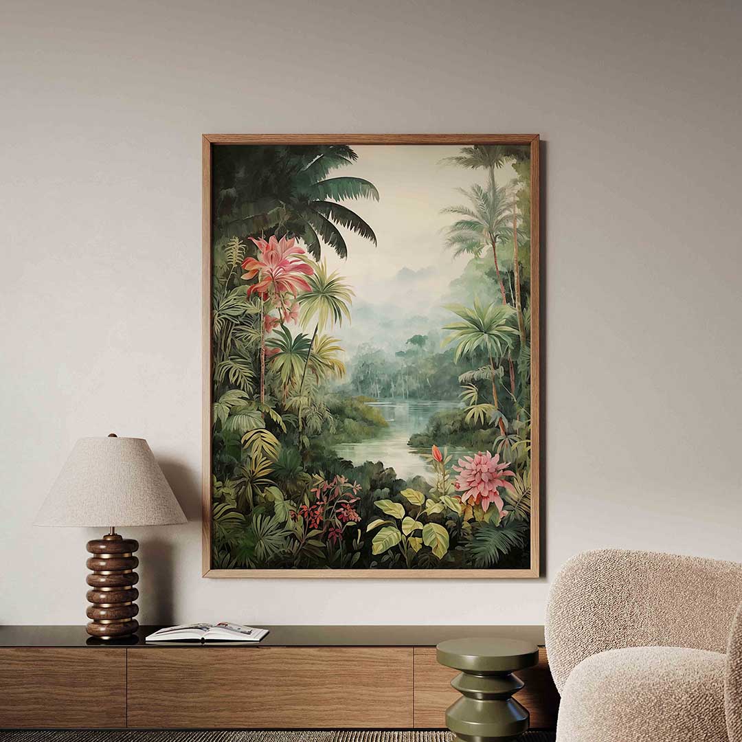 Tropisch landschap Poster
