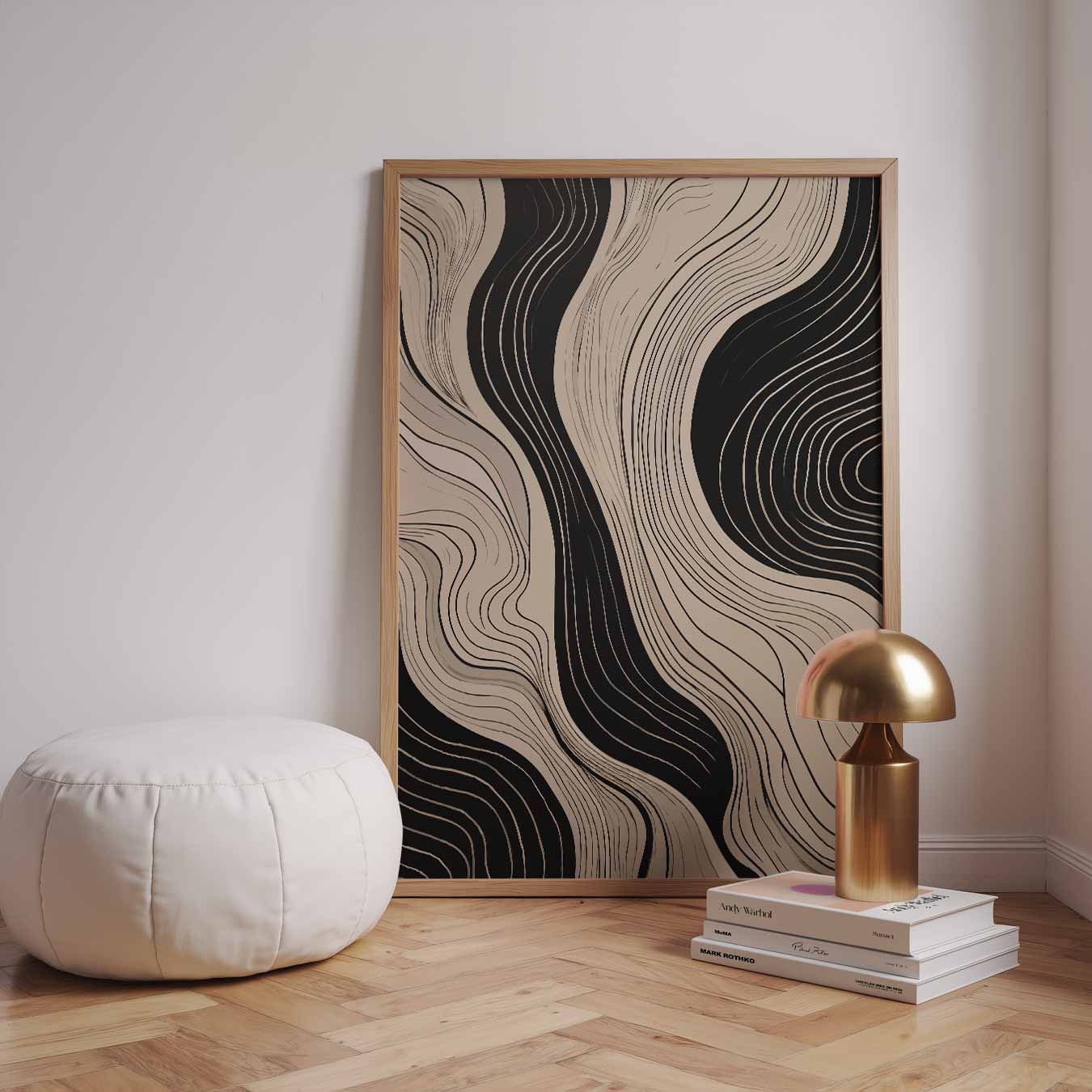 Elegante Abstracte Lijnen Poster