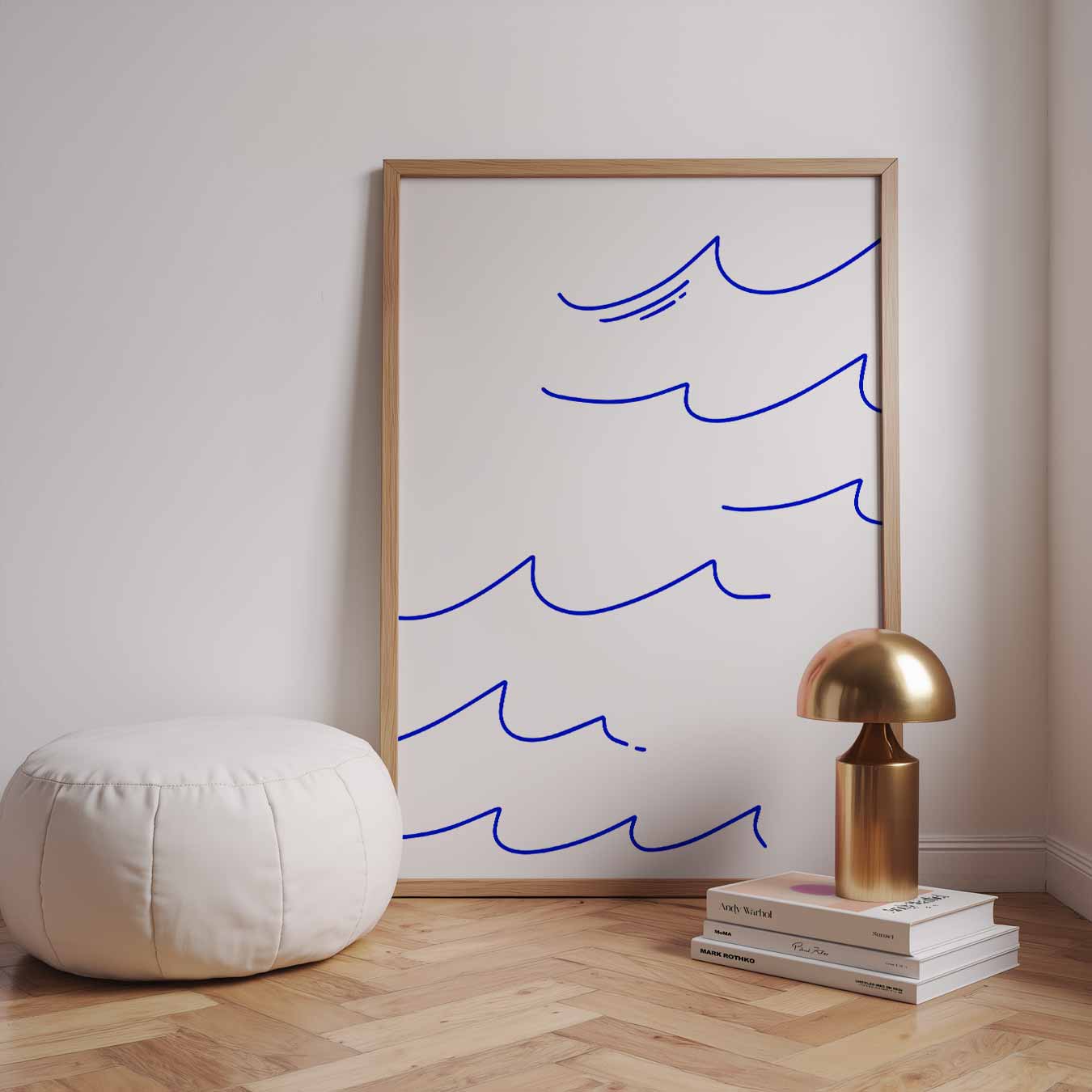 Vrolijke Golven Poster-WallArtistic