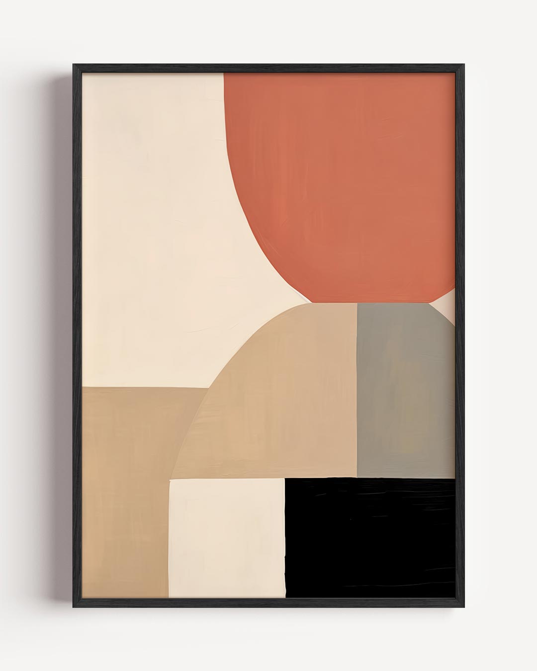 Moderne Abstracte Vormencollage Poster-WallArtistic