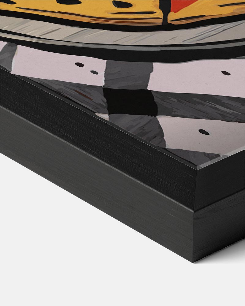 Pizza Illustratie Poster-WallArtistic