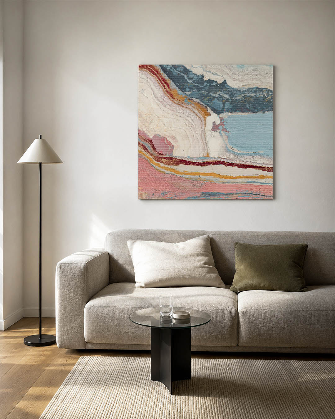 Organische kleurencompositie Kunstwerk