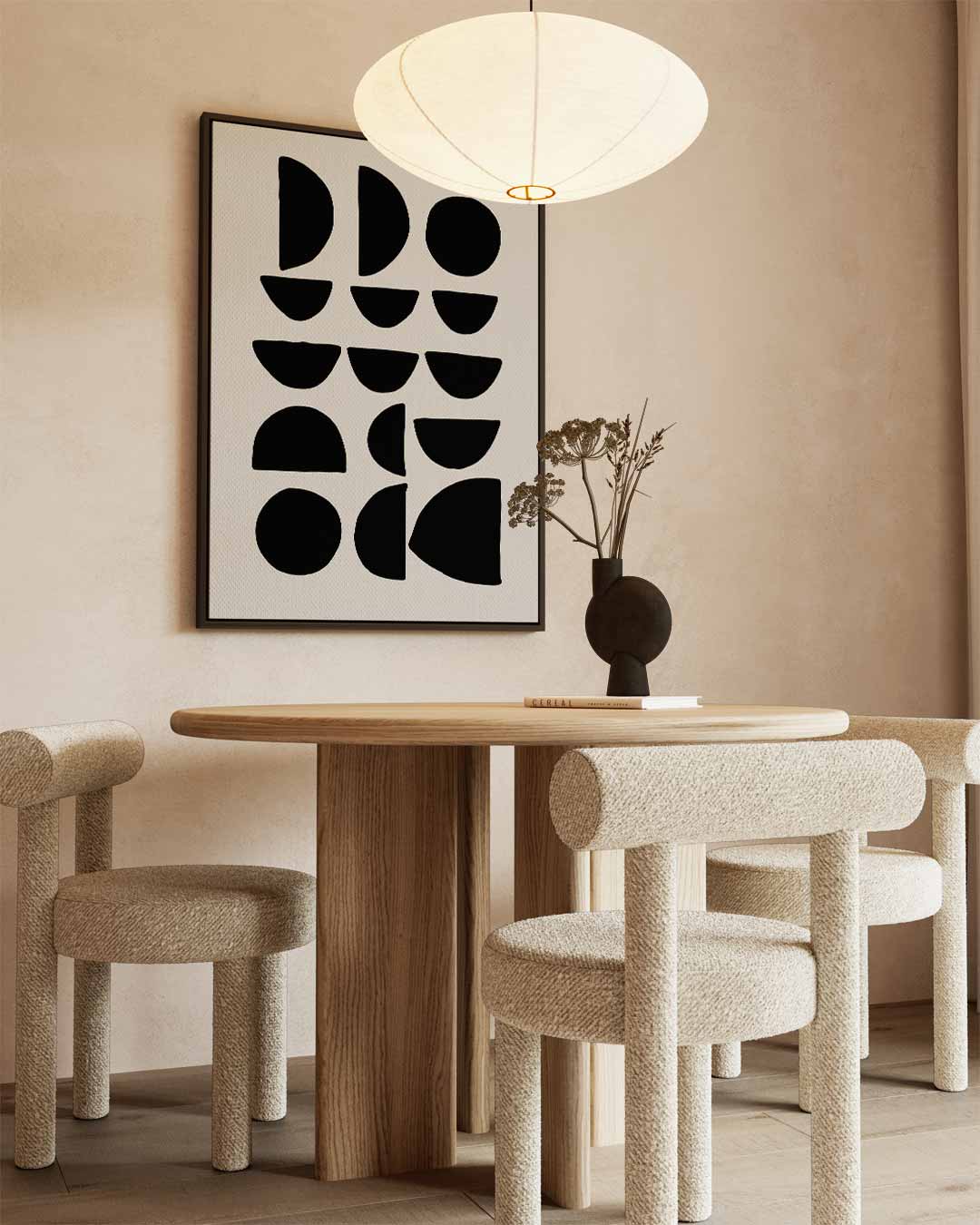 Abstracte Geometrische Compositie Kunstwerk-canvas-dibond-plexiglas-wanddecoratie-WallArtistic