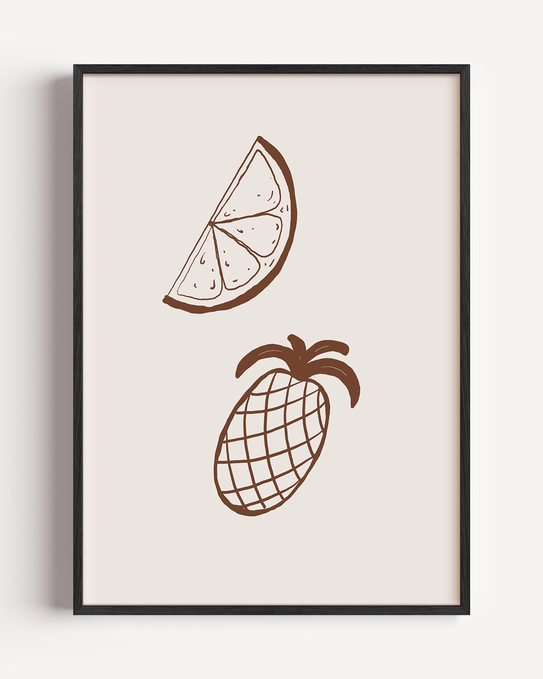 Tropische Fruit Illustratie Poster-WallArtistic