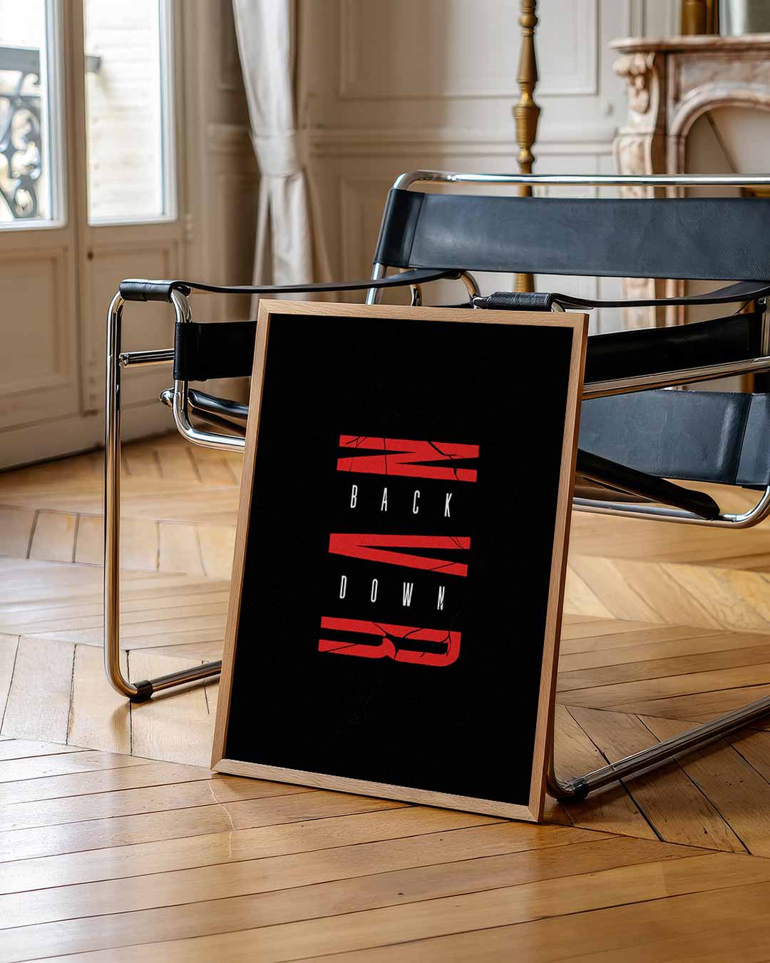 Never Back Down Poster-WallArtistic