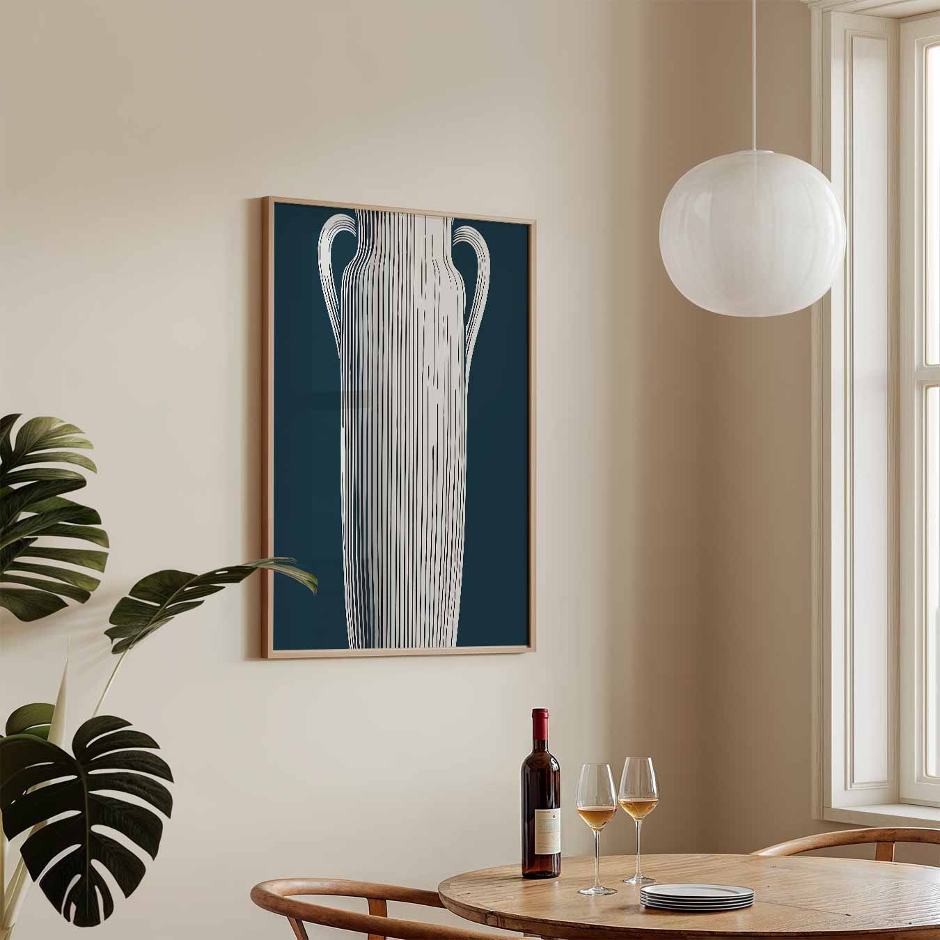 Stijlvolle Vaas Illustratie Poster