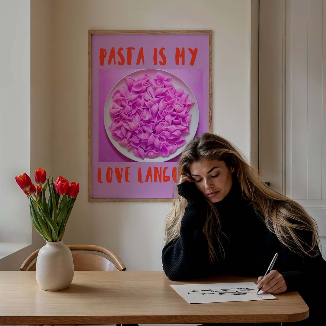 Pasta Love Language Poster-WallArtistic