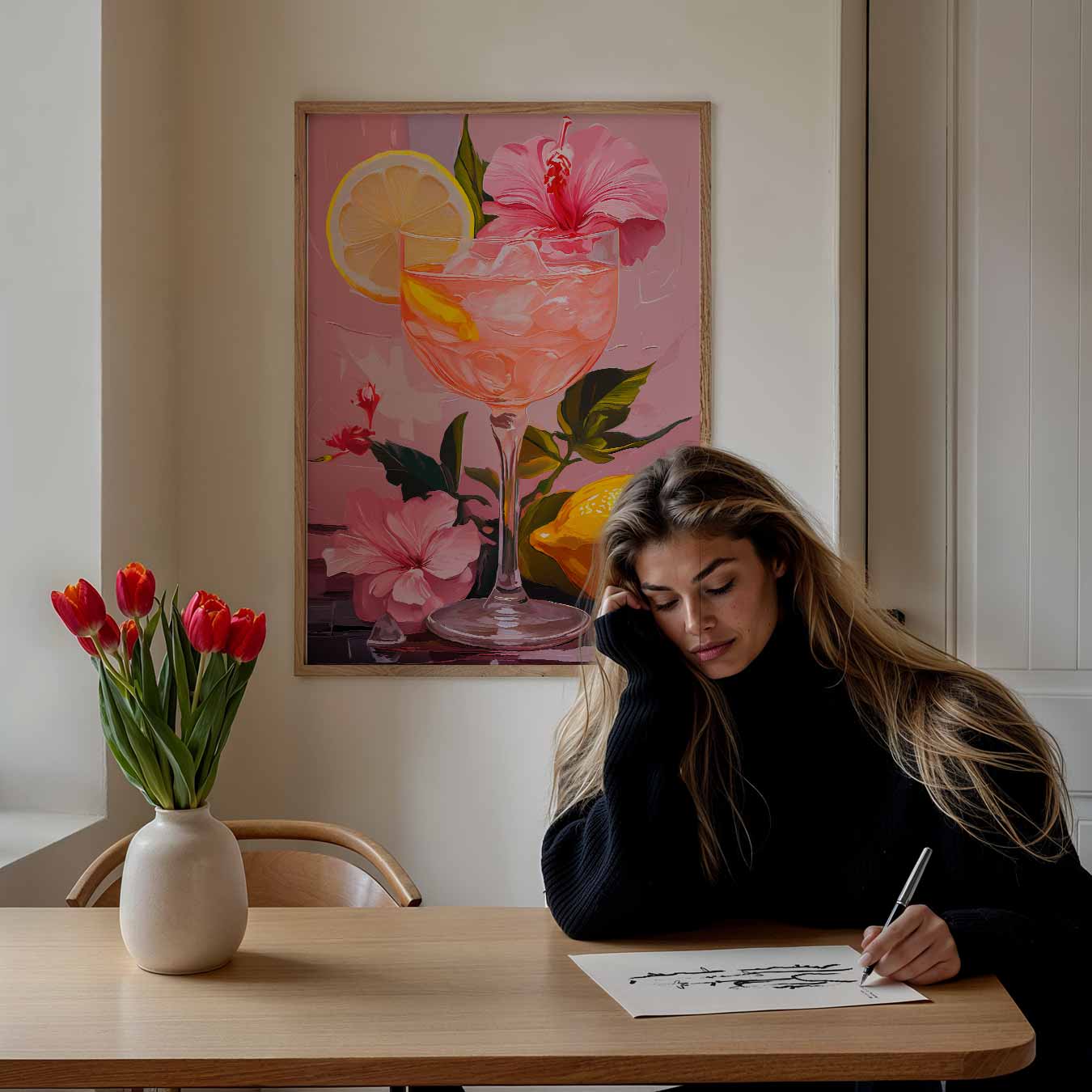 Verfrissende Zomerdrank Poster-WallArtistic