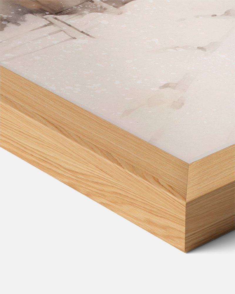 Winterse Sneeuwlandschap Poster-WallArtistic