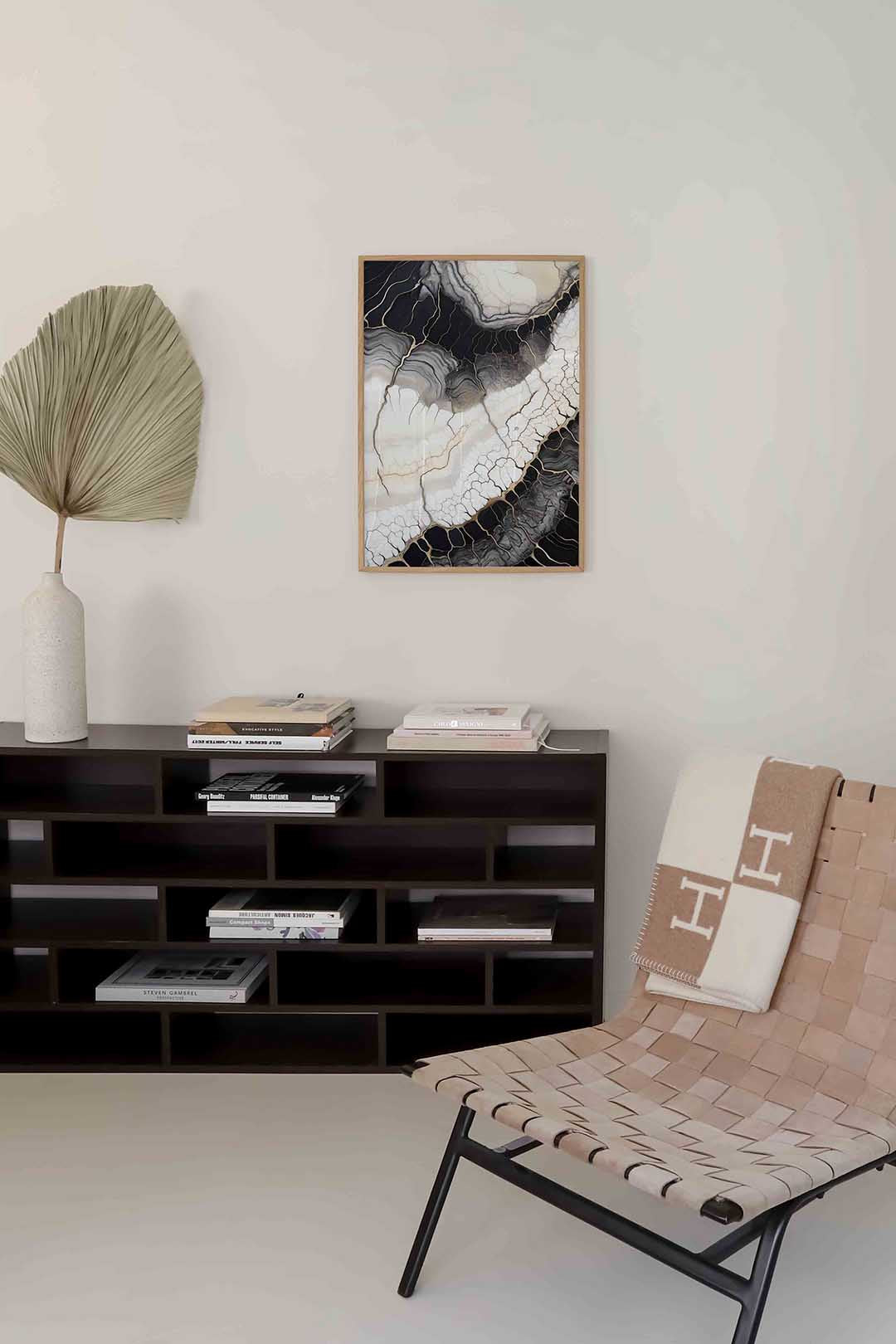 Abstracte lijnen en patronen Poster