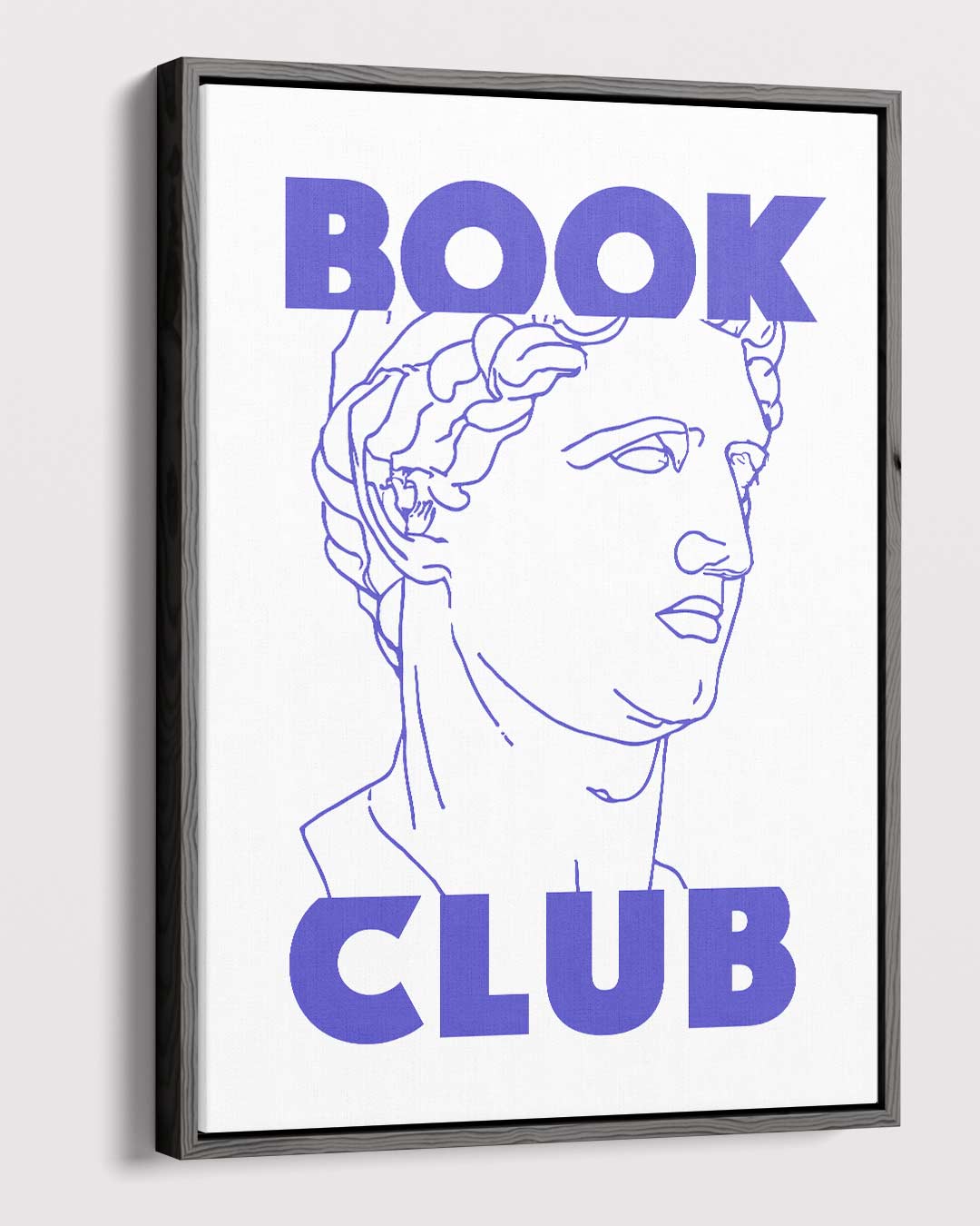 Boekclub Klassieke Buste Kunstwerk-canvas-dibond-plexiglas-wanddecoratie-WallArtistic