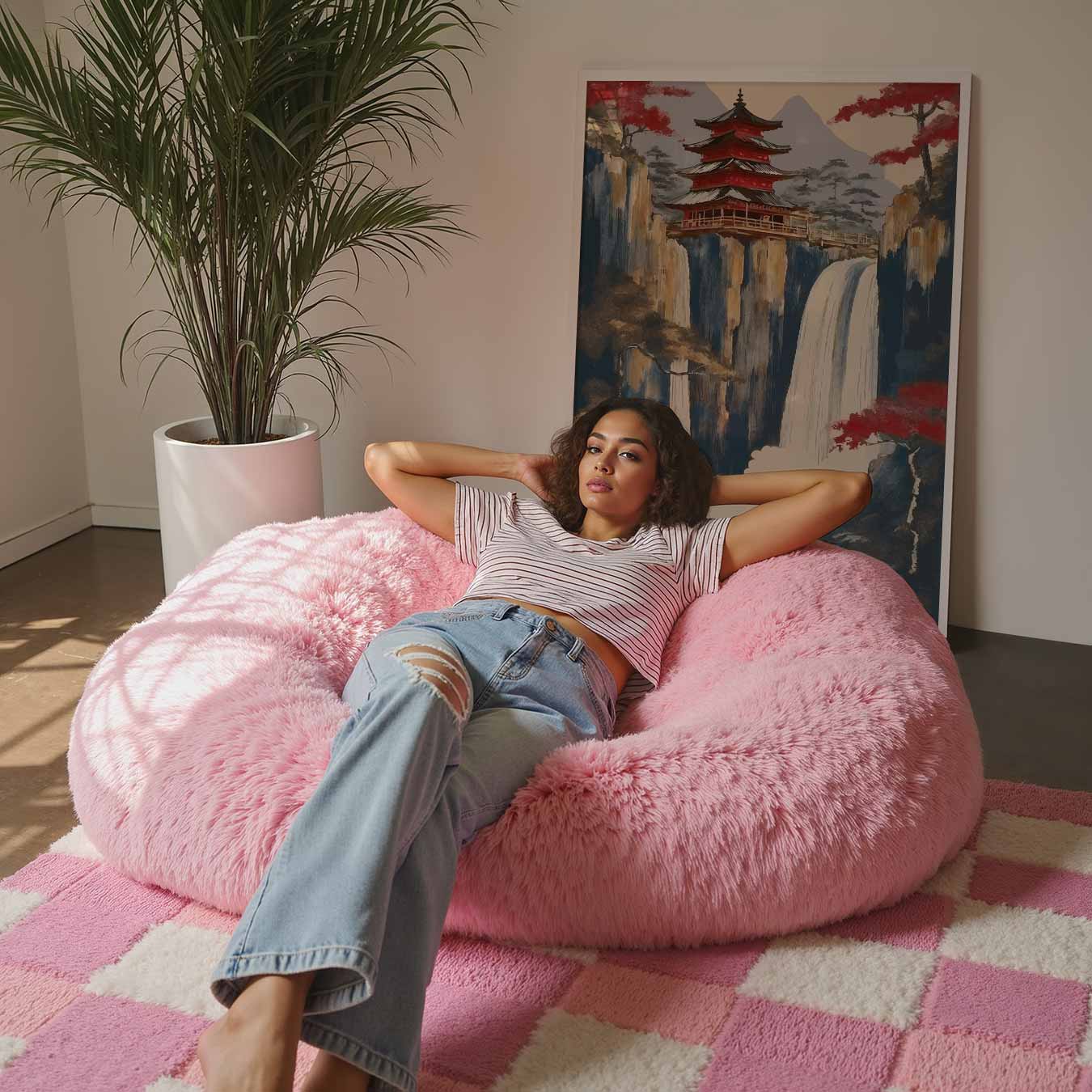 Mystieke Oosterse Waterval Poster-WallArtistic