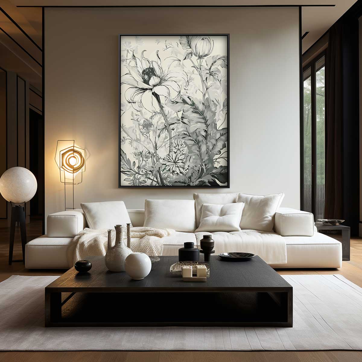 Botanische Bloemenpracht Kunstwerk-canvas-dibond-plexiglas-wanddecoratie-WallArtistic