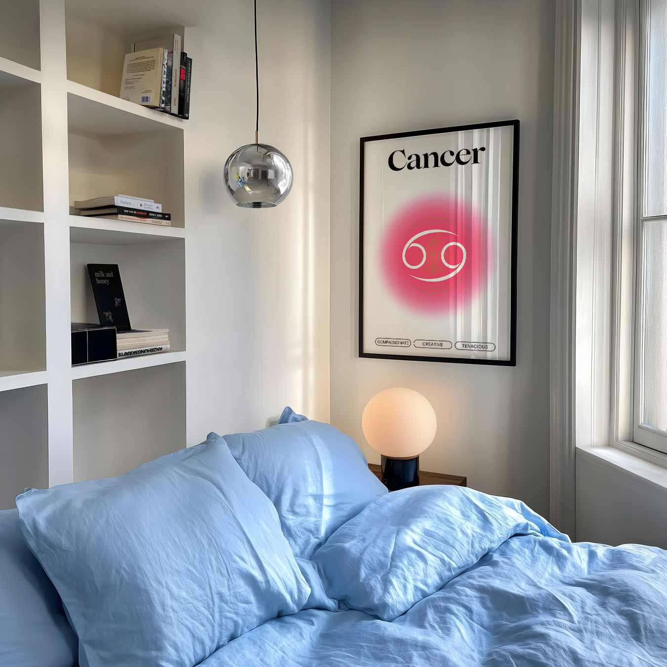 Inspirerende Kreeft Astrologieposter-WallArtistic