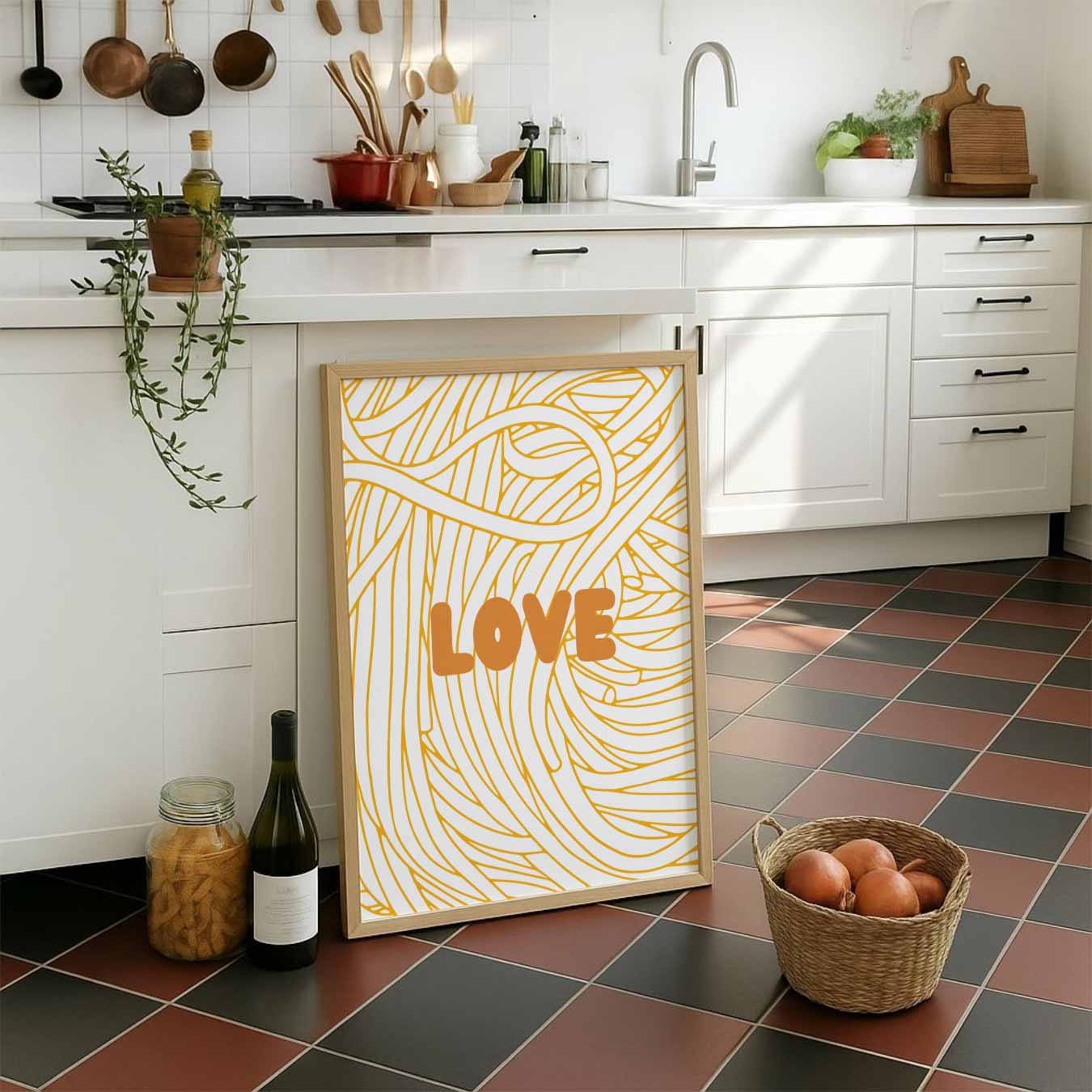 Liefdevolle Gouden Krullen Poster