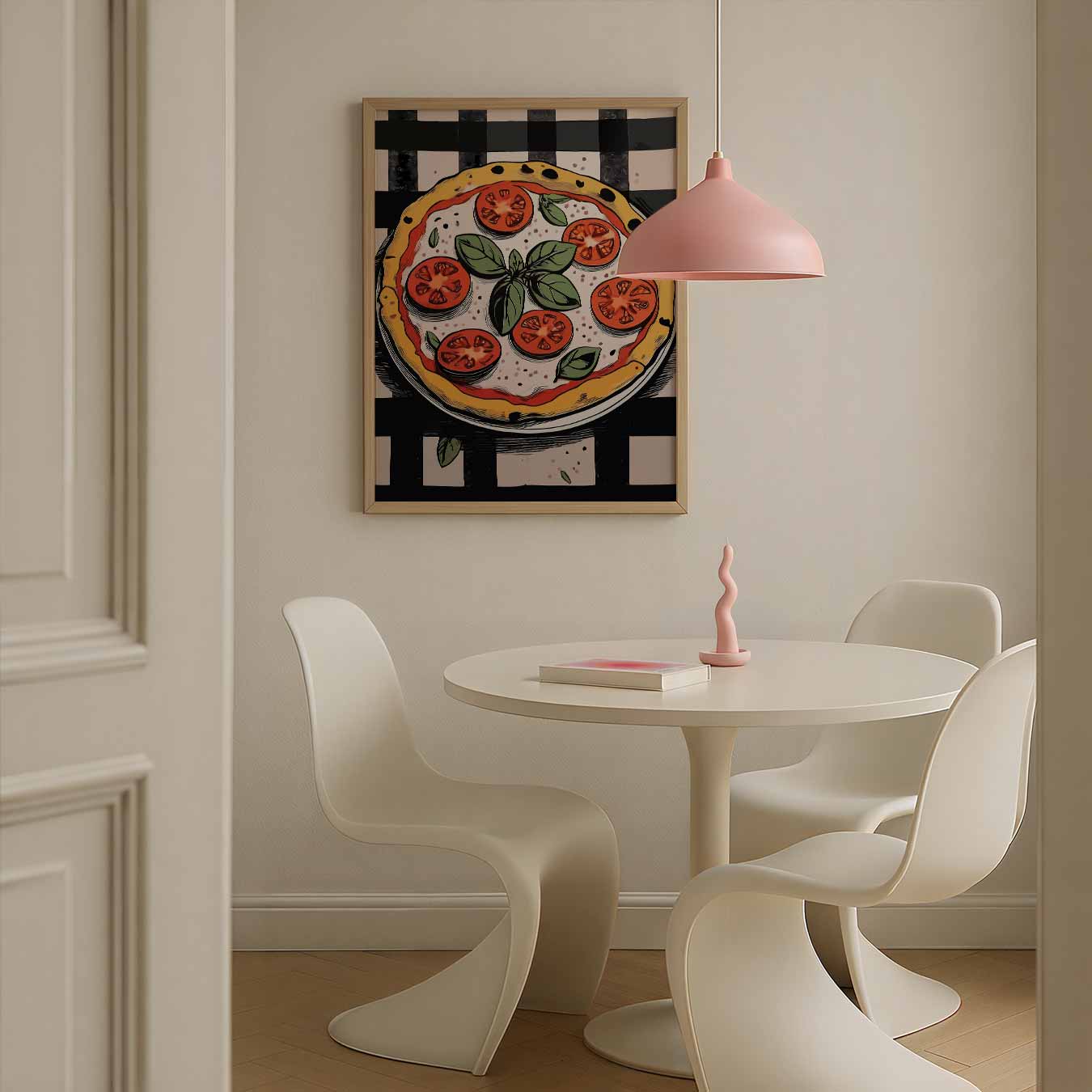 Pizza Illustratie Poster-WallArtistic