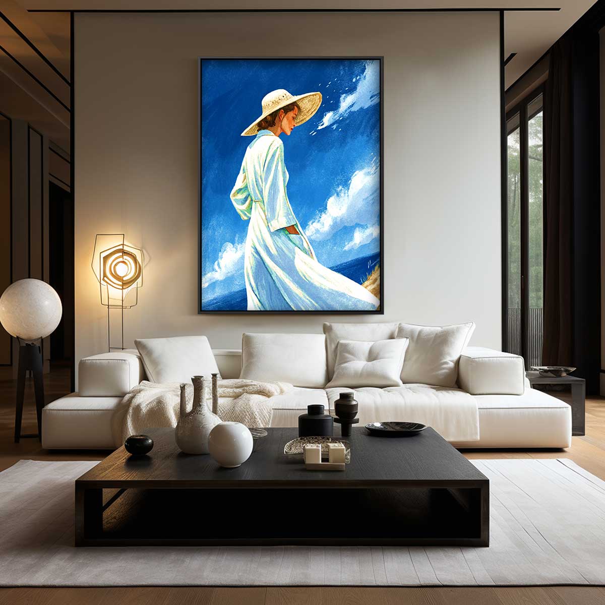 Zomerdroom aan Zee Kunstwerk-canvas-dibond-plexiglas-wanddecoratie-WallArtistic