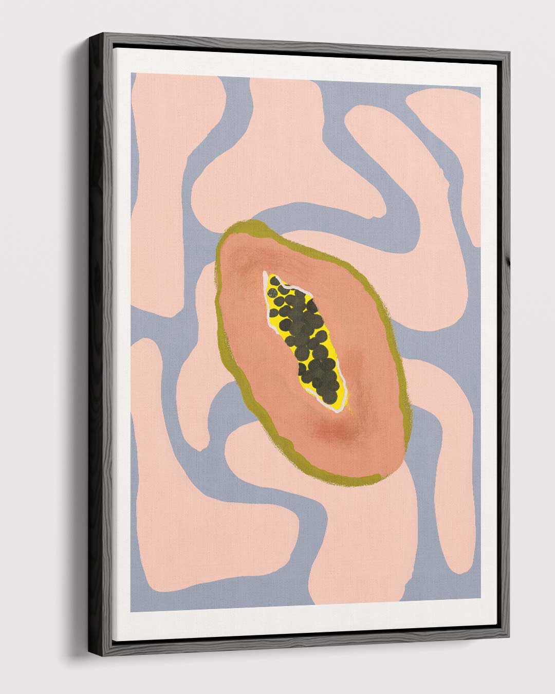 Kleurrijke Papaya Droom Kunstwerk-canvas-dibond-plexiglas-wanddecoratie-WallArtistic
