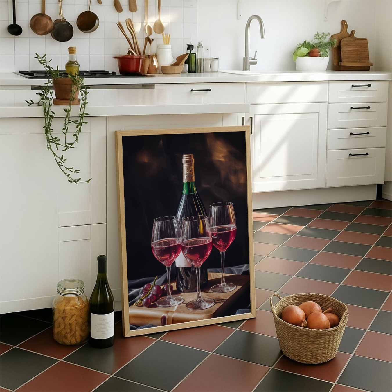 Elegante Wijntijd Poster