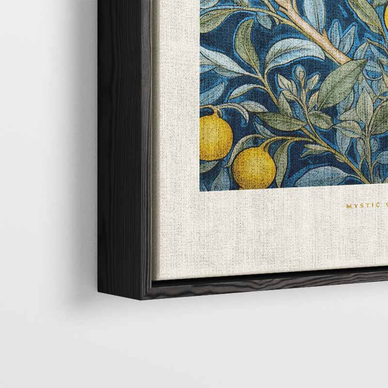 Botanische Citroenprint Kunstwerk-canvas-dibond-plexiglas-wanddecoratie-WallArtistic