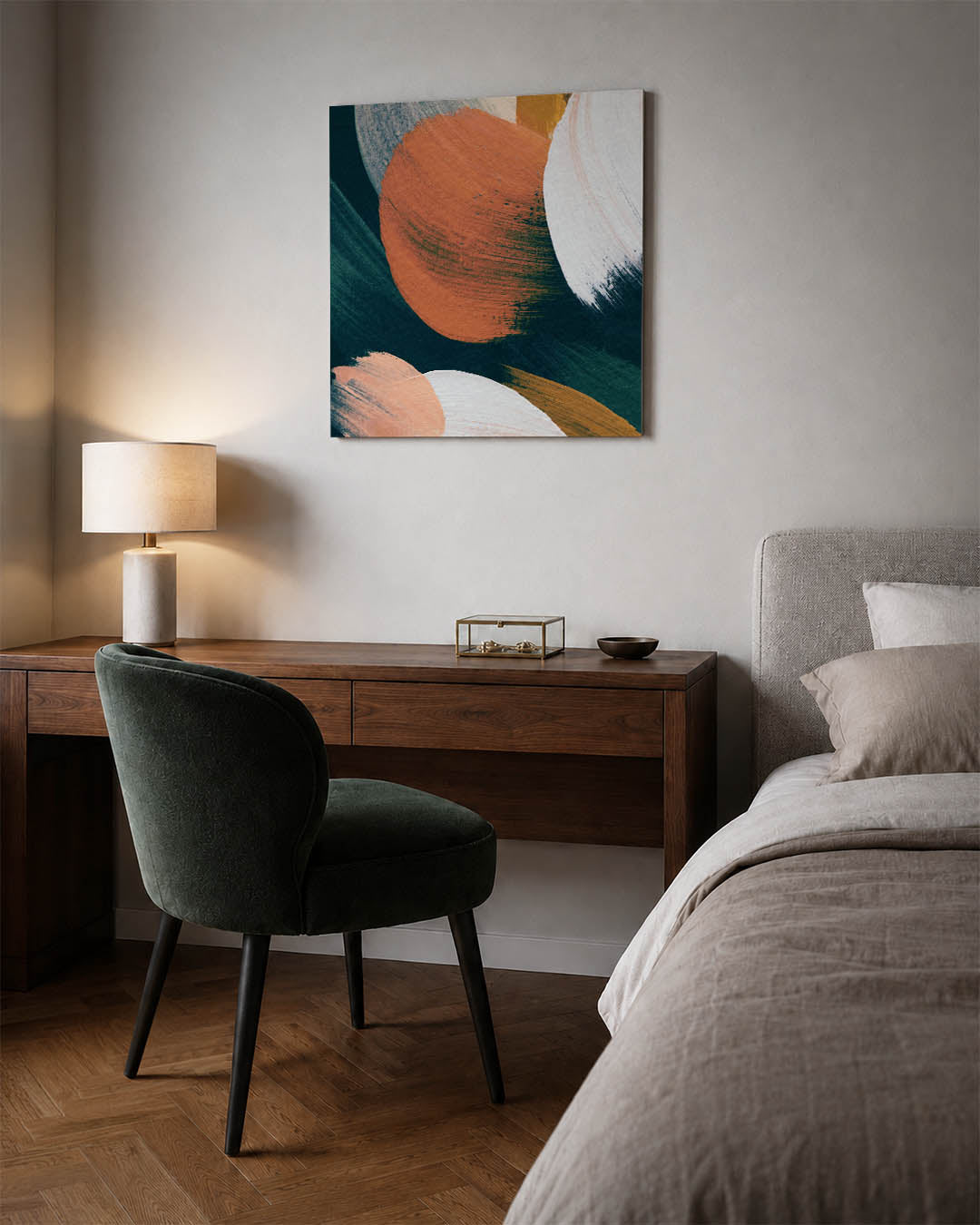 Dynamische kleurvlakken Kunstwerk